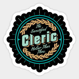 Dungeons & Dragons Cleric Class Sticker